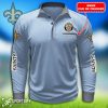 LSPP0120 - Custom New Orleans Saints Long Sleeve Pocket Polo Shirt-Sportsify