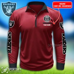 LSPP0115 - Custom Las Vegas Raiders Long Sleeve Pocket Polo Shirt-Sportsify