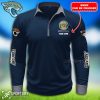 LSPP0113 - Custom Jacksonville Jaguars Long Sleeve Pocket Polo Shirt-Sportsify