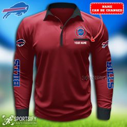 LSPP0103 - Custom Buffalo Bills Long Sleeve Pocket Polo Shirt-Sportsify