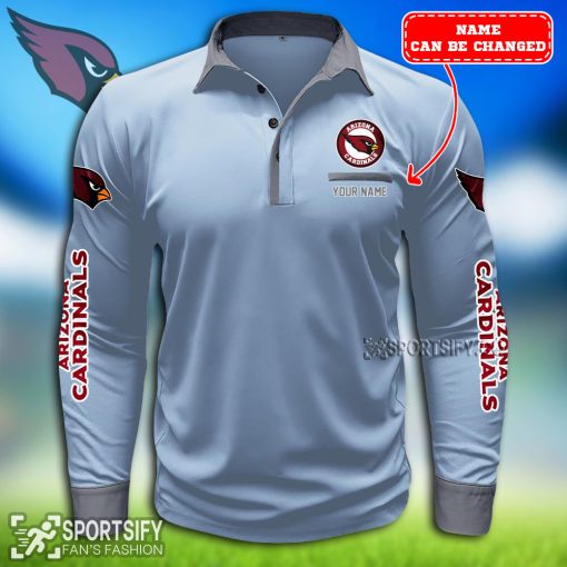 LSPP0101 - Custom Arizona Cardinals Long Sleeve Pocket Polo Shirt-Sportsify