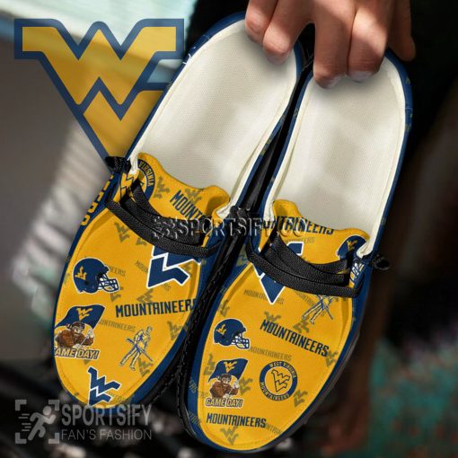 HDS02109 - Custom West Virginia Mountaineers Hey Dude Shoes-Sportsify