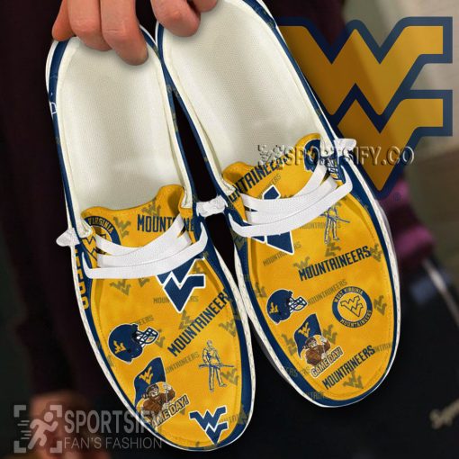 HDS02109 - Custom West Virginia Mountaineers Hey Dude Shoes-Sportsify