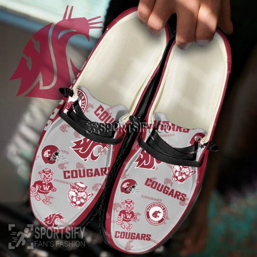 HDS02108 - Custom Washington State Cougars Hey Dude Shoes-Sportsify