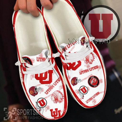 HDS02101 - Custom Utah Utes Hey Dude Shoes-Sportsify