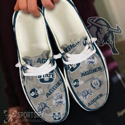 HDS02100 - Custom Utah State Aggies Hey Dude Shoes-Sportsify