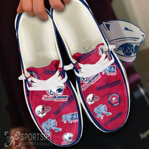 HDS02080 - Custom South Alabama Jaguars Hey Dude Shoes-Sportsify