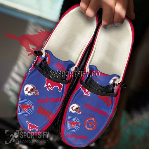 HDS02079 - Custom Smu Mustangs Hey Dude Shoes-Sportsify