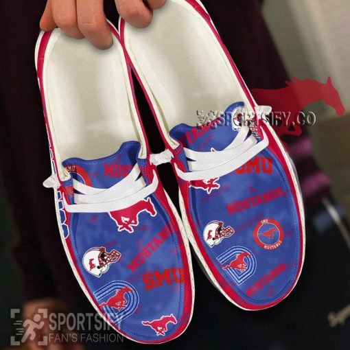 HDS02079 - Custom Smu Mustangs Hey Dude Shoes-Sportsify