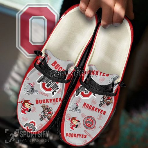 HDS02066 - Custom Ohio State Buckeyes Hey Dude Shoes-Sportsify