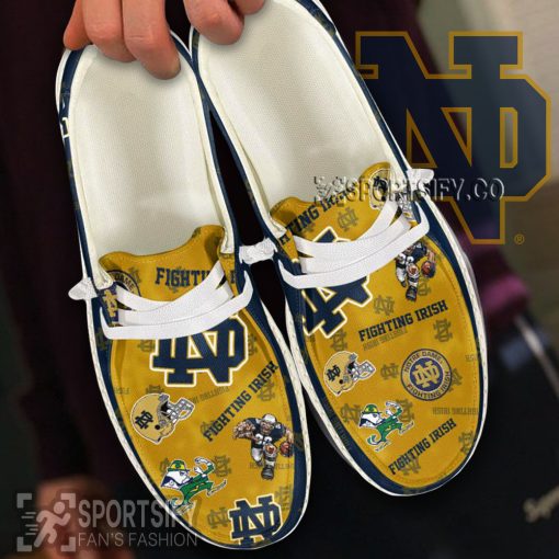 HDS02064 - Custom Notre Dame Fighting Irish Hey Dude Shoes-Sportsify