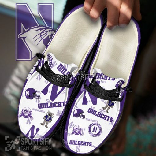 HDS02063 - Custom Northwestern Wildcats Hey Dude Shoes-Sportsify