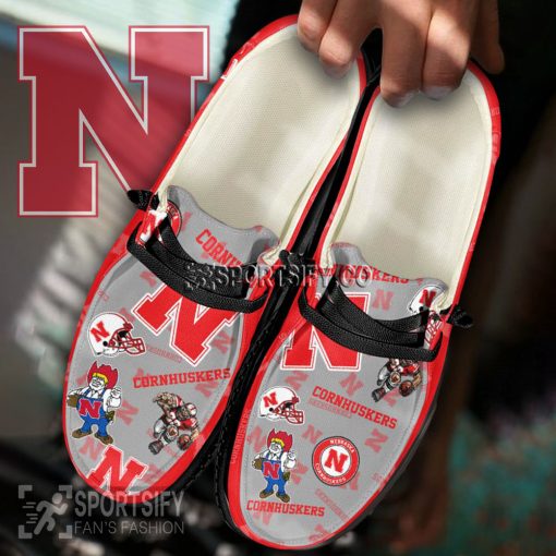 HDS02055 - Custom Nebraska Cornhuskers Hey Dude Shoes-Sportsify