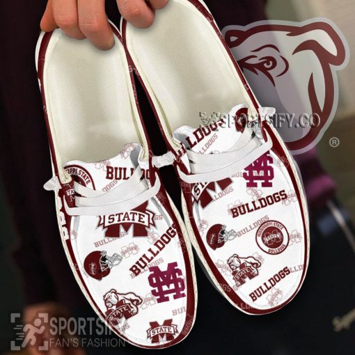 HDS02052 - Custom Mississippi State Bulldogs Hey Dude Shoes-Sportsify