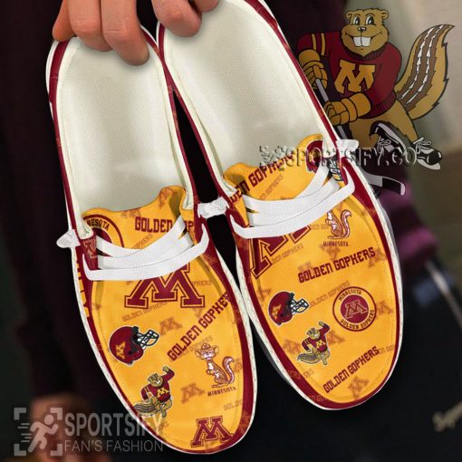 HDS02051 - Custom Minnesota Golden Gophers Hey Dude Shoes-Sportsify