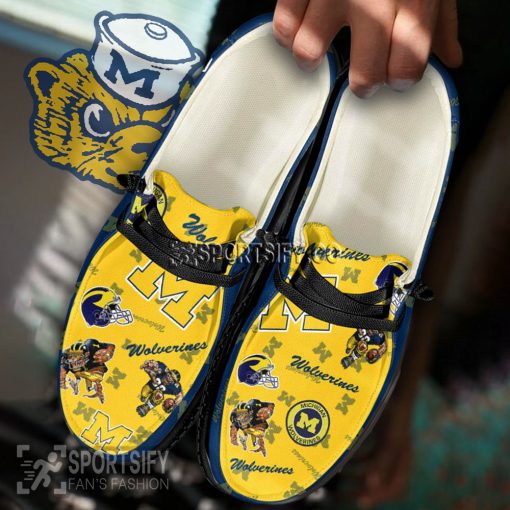 HDS02050 - Custom Michigan Wolverines Hey Dude Shoes-Sportsify