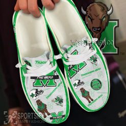 HDS02046 - Custom Marshall Thundering Herd Hey Dude Shoes-Sportsify