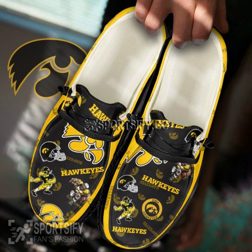 HDS02037 - Custom Iowa Hawkeyes Hey Dude Shoes-Sportsify