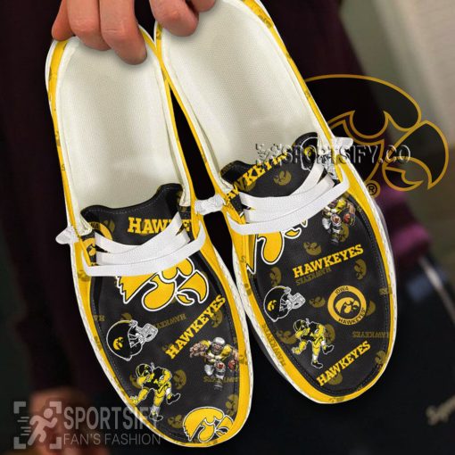 HDS02037 - Custom Iowa Hawkeyes Hey Dude Shoes-Sportsify