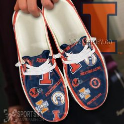 HDS02035 - Custom Illinois Fighting Illini Hey Dude Shoes-Sportsify