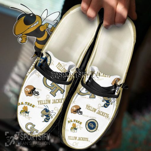 HDS02031 - Custom Georgia Tech Yellow Jackets Hey Dude Shoes-Sportsify