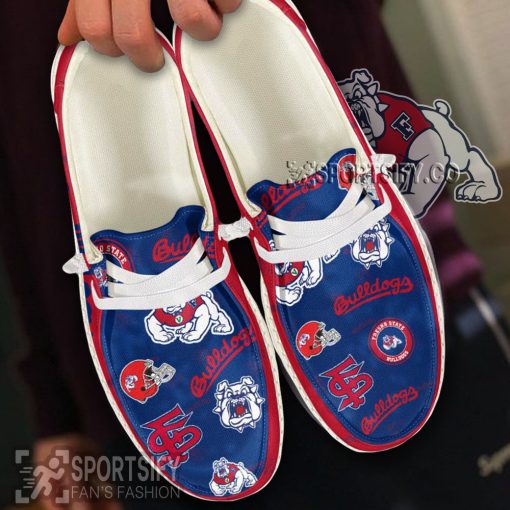 HDS02027 - Custom Fresno State Bulldogs Hey Dude Shoes-Sportsify