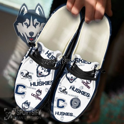 HDS02020 - Custom Connecticut Huskies Hey Dude Shoes-Sportsify