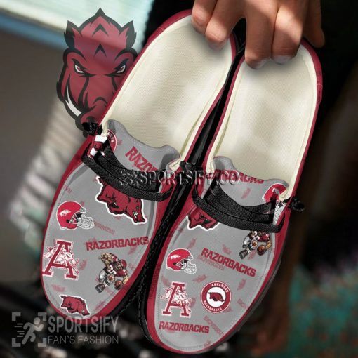 HDS02006 - Custom Arkansas Razorbacks Hey Dude Shoes-Sportsify