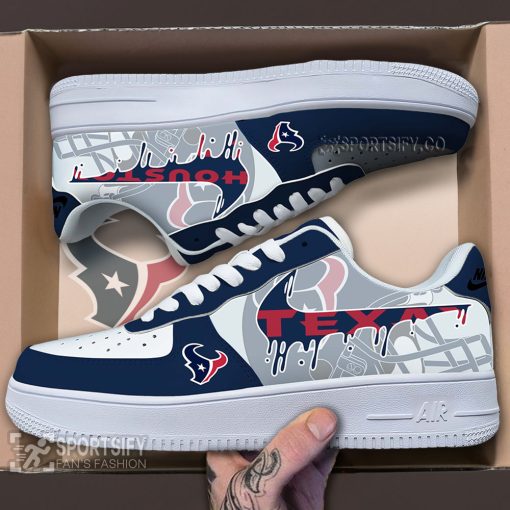 AFS0211 - Houston Texans Air Force 1 Low Top Shoes-Sportsify