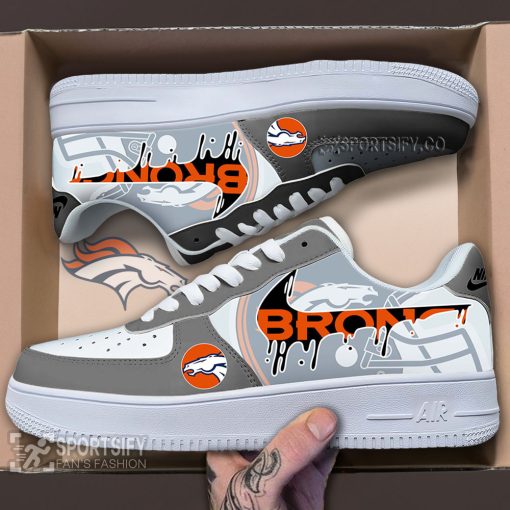 AFS0208 - Denver Broncos Air Force 1 Low Top Shoes-Sportsify