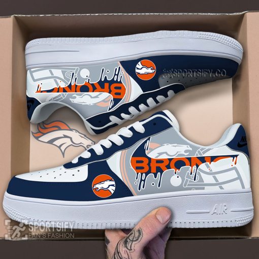 AFS0208 - Denver Broncos Air Force 1 Low Top Shoes-Sportsify