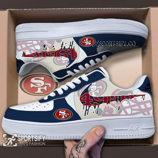 AFS0225 - San Francisco 49ers Air Force 1 Low Top Shoes-Sportsify