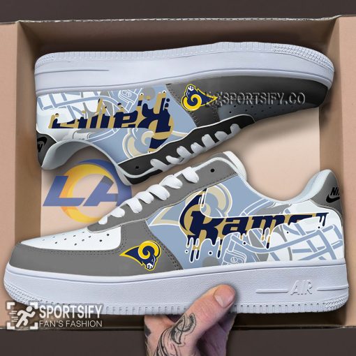 AFS0216 - Los Angeles Rams Air Force 1 Low Top Shoes-Sportsify