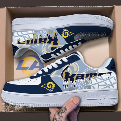 AFS0216 - Los Angeles Rams Air Force 1 Low Top Shoes-Sportsify