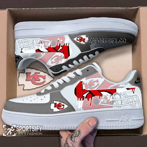 AFS0214 - Kansas City Chiefs Air Force 1 Low Top Shoes-Sportsify