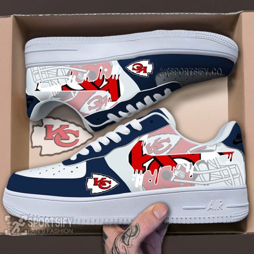 AFS0214 - Kansas City Chiefs Air Force 1 Low Top Shoes-Sportsify