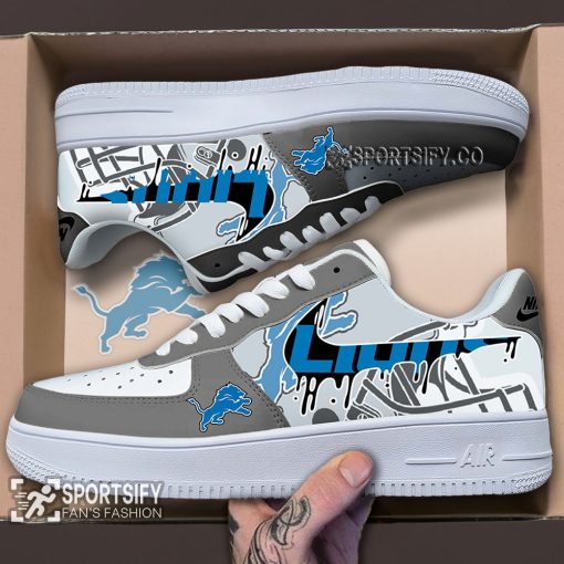 AFS0209 - Detroit Lions Air Force 1 Low Top Shoes-Sportsify