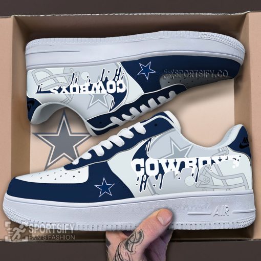 AFS0207 - Dallas Cowboys Air Force 1 Low Top Shoes-Sportsify