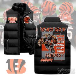 SLJ03112 - Cincinnati Bengals Sleeveless Jacket-Sportsify