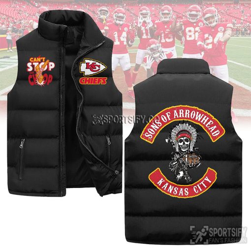 SLJ03110 - Kansas City Chiefs Sleeveless Jacket-Sportsify