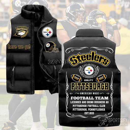 SLJ03103 - Pittsburgh Steelers Sleeveless Jacket-Sportsify