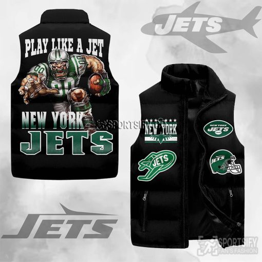 SLJ03097 - New York Jets Sleeveless Jacket-Sportsify