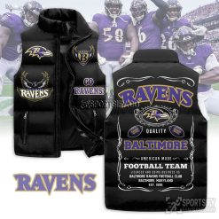 SLJ03096 - Baltimore Ravens Sleeveless Jacket-Sportsify