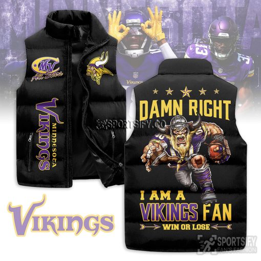 SLJ03094 - Minnesota Vikings Sleeveless Jacket-Sportsify