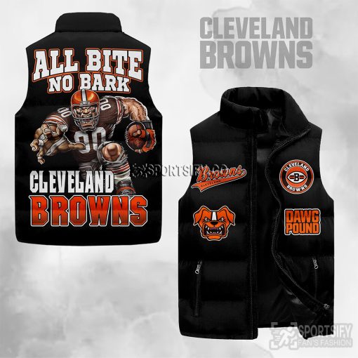 SLJ03093 - Cleveland Browns Sleeveless Jacket-Sportsify