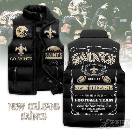 SLJ03089 - New Orleans Saints Sleeveless Jacket-Sportsify