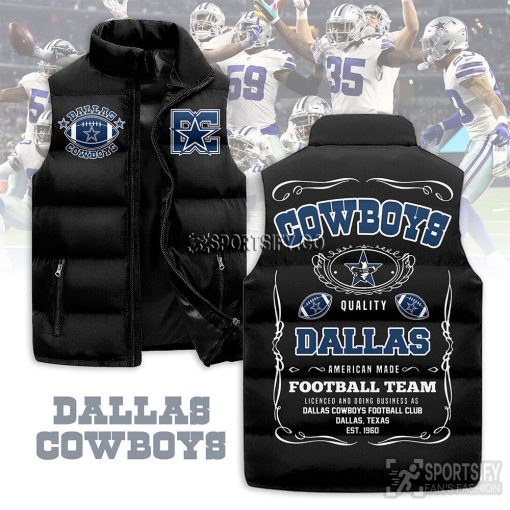 SLJ03086 - Dallas Cowboys Sleeveless Jacket-Sportsify