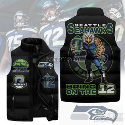 SLJ03084 - Seattle Seahawks Sleeveless Jacket-Sportsify