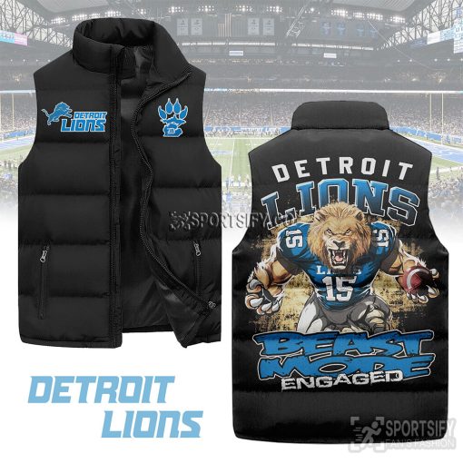 SLJ03083 - Detroit Lions Sleeveless Jacket-Sportsify