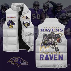 SLJ03081 - Baltimore Ravens Sleeveless Jacket-Sportsify